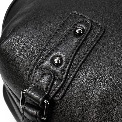 Sac fourre-tout en cuir noir | AALBORG