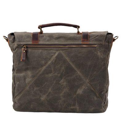 Sac messager en toile et cuir | BRUGES