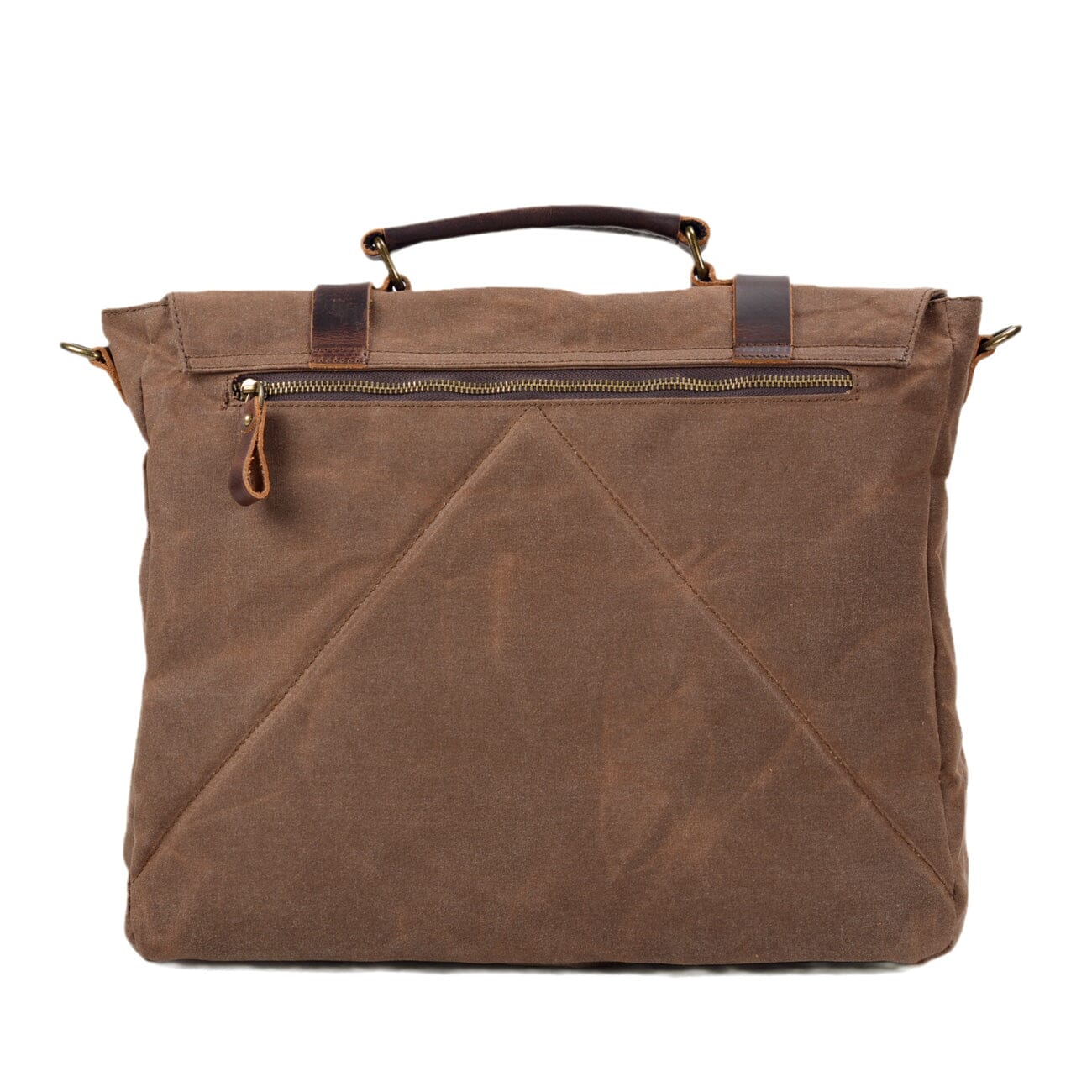 Sac messager en toile et cuir | BRUGES