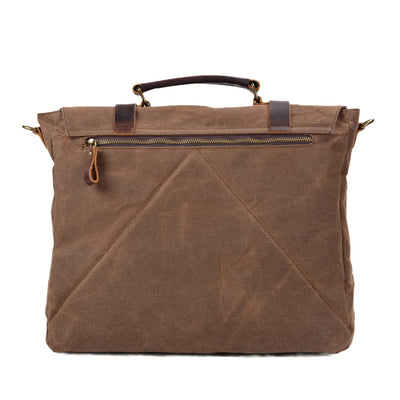 Sac messager en toile et cuir | BRUGES