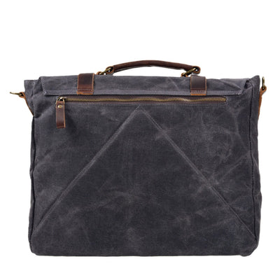 Sac messager en toile et cuir | BRUGES