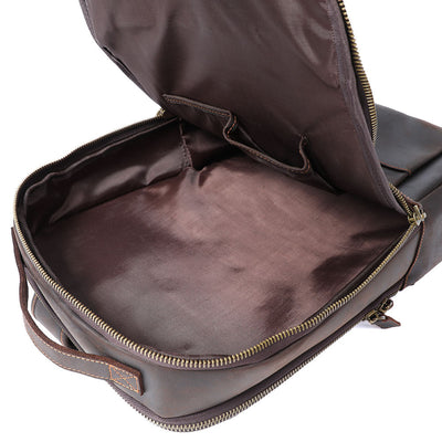 Sac à dos en cuir pour ordinateur portable | LARVIK