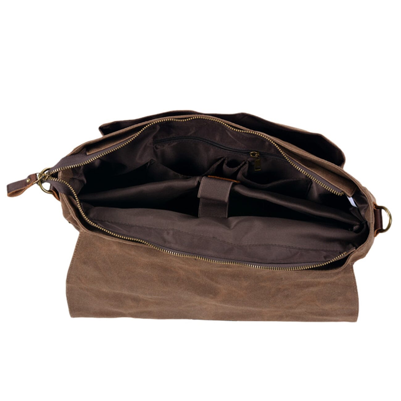 Sac messager en toile et cuir | BRUGES